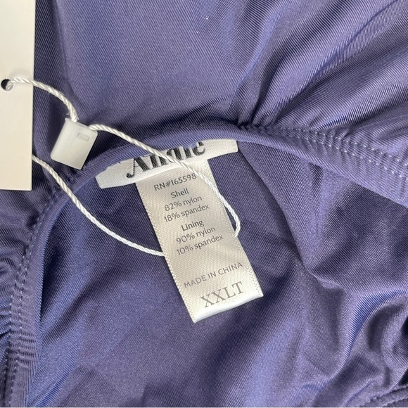 Andie Swimwear Laguna One Piece Swimsuit Navy XXL Long Torso - Picture 8 of 10